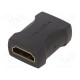 Adapter HDMI socket,both sides HDMI 1.4 black