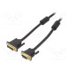 Cable D-Sub 15pin HD plug,DVI-I (24+5) plug PVC Len: 8m black