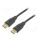 Cable DisplayPort plug,both sides PVC Len: 1.5m black