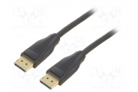 Cable DisplayPort plug,both sides PVC Len: 1.5m black