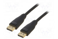 Cable DisplayPort plug,both sides PVC Len: 2m black