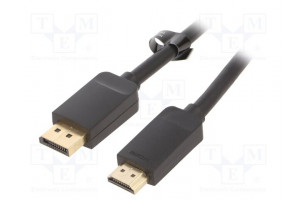 Kaapeli DisplayPort-pistoke,HDMI-pistoke Pit: 2m musta 30AWG