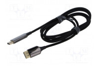 Cable DisplayPort plug,HDMI socket textile 1.8m black