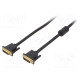 Cable DVI-D (24+1) plug,both sides 1.5m black dual link
