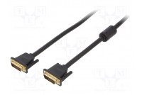 Cable DVI-D (24+1) plug,both sides 1.5m black dual link