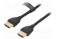 Kaapeli HDMI-pistoke,molemmin puolin PVC 1,5m musta HDMI 2.0