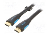 Kaapeli HDMI-pistoke,molemmin puolin PVC 10m musta HDMI 2.0