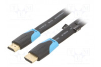 Kaapeli HDMI-pistoke,molemmin puolin PVC 1m musta HDMI 2.0