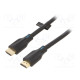 Kaapeli HDMI-pistoke,molemmin puolin PVC 1m musta HDMI 2.1