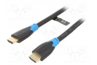 Kaapeli HDMI-pistoke,molemmin puolin PVC 2m musta HDMI 2.0