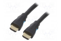 Kaapeli HDMI-pistoke,molemmin puolin PVC 2m musta HDMI 2.0
