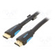 Kaapeli HDMI-pistoke,molemmin puolin PVC 2m musta HDMI 2.0