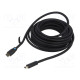Kaapeli HDMI-pistoke,molemmin puolin PVC Pit: 0,5m musta