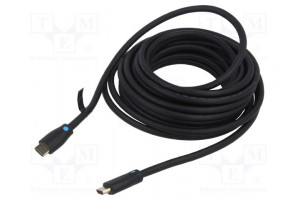 Kaapeli HDMI-pistoke,molemmin puolin PVC Pit: 0,5m musta