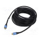 Cable HDMI plug,both sides PVC Len: 1.5m black 30AWG