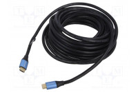 Cable HDMI plug,both sides PVC Len: 1.5m black 30AWG