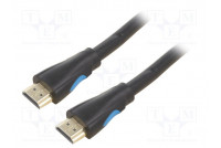 Cable HDMI plug,both sides PVC Len: 2m black HDMI 2.0 30AWG