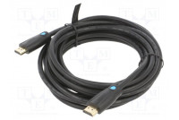 Kaapeli HDMI-pistoke,molemmin puolin PVC Pit: 5m musta 30AWG