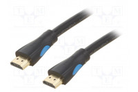 Cable HDMI plug,both sides PVC Len: 8m black HDMI 1.4 28AWG