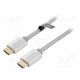 Kaapeli HDMI-pistoke,molemmin puolin PVC tekstiili 1,5m