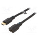 Cable HDMI socket,HDMI plug PVC 1m black HDMI 2.1 28AWG