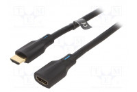Cable HDMI socket,HDMI plug PVC 1m black HDMI 2.1 28AWG