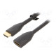 Kaapeli HDMI-pistorasia,HDMI-pistoke PVC 2m musta HDMI 2.0
