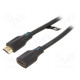 Cable HDMI socket,HDMI plug PVC 2m black HDMI 2.1 28AWG