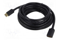 Cable HDMI socket,HDMI plug PVC Len: 2m black HDMI 2.0 30AWG