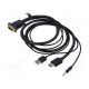 Cable PVC 1m black HDMI 1.4 32AWG Core: Cu,tinned