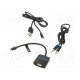 Converter 0.15m black Support: 1080p black ABS