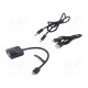 Converter 0.15m black Support: 1080p black ABS