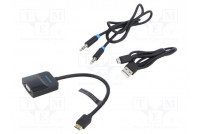 Converter 0.15m black Support: 1080p black ABS