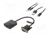 Converter 0.15m HDMI 1.4 Support: FullHD 3D black