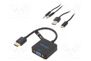 Converter 0.15m HDMI 1.4 Support: FullHD 3D black