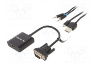 Converter D-Sub 15pin HD plug,HDMI socket 0.15m HDMI 1.4