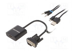 Converter D-Sub 15pin HD plug,HDMI socket 0.15m HDMI 1.4