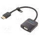 Converter D-Sub 15pin HD socket,HDMI plug 0.15m HDMI 1.4