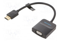 Muunnin D-Sub 15pin HD-pistorasia,HDMI-pistoke 0,15m musta
