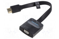 Muunnin D-Sub 15pin HD-pistorasia,HDMI-pistoke 0,15m musta