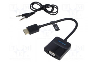 Converter HDMI plug,VGA female 0.15m black Support: 1080p