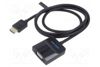 Muunnin HDMI-pistoke,VGA naarasliitin 1m musta Tuki: 1080p
