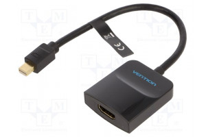 Converter HDMI socket,mini DisplayPort plug Len: 0.15m black