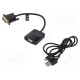 Converter PVC Len: 0.15m Support: 1080p,FullHD black