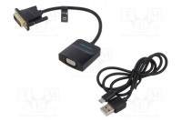 Converter PVC Len: 0.15m Support: 1080p,FullHD black