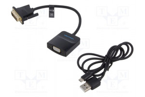 Converter PVC Len: 0.15m Support: 1080p,FullHD black
