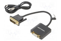 Converter PVC Len: 0.15m Support: 1080p,FullHD black
