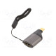 Adapter HDMI 2.0 HDMI socket,USB C plug gold-plated grey