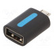 Adapter USB 2.0 USB A socket,USB B micro plug nickel plated