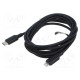 Kaapeli Apple Lightning-pistoke,USB C pistoke nikkelöity 2m